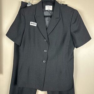 Lesuit collection black 16 p shirt 21 p2p length 26 pants 16 p 16”w rise 14